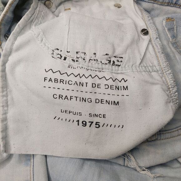 Women's Distressed High Rise Ankle Straight Jeans sz 7 Light Blue - Picture 10 of 11